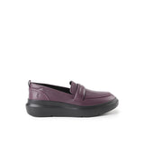 Hush Puppies Women Shoes Joy Penny Loafer In Fig Leather