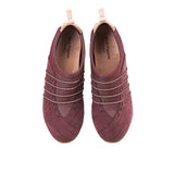 Hush Puppies Sepatu Wanita Slip On Energize In Merlot Red Nubuck