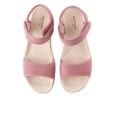 Hush Puppies Sandal Wanita Dorri Qtr Strap In Cool Pink Nubuck