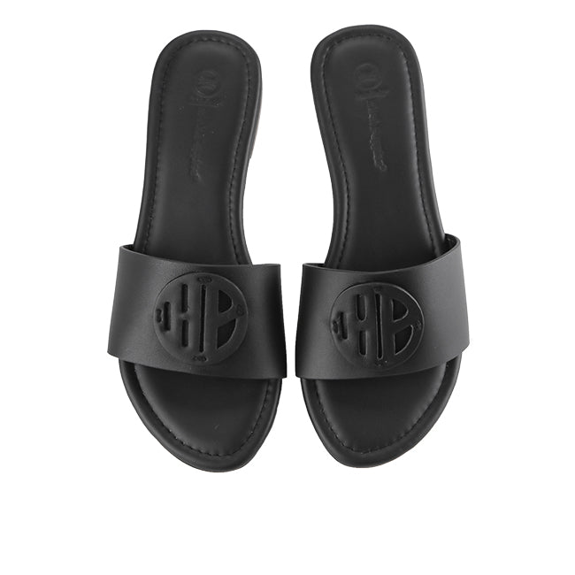 Hush Puppies Sandal Slide Wanita Jacy Isabel Slide In Black