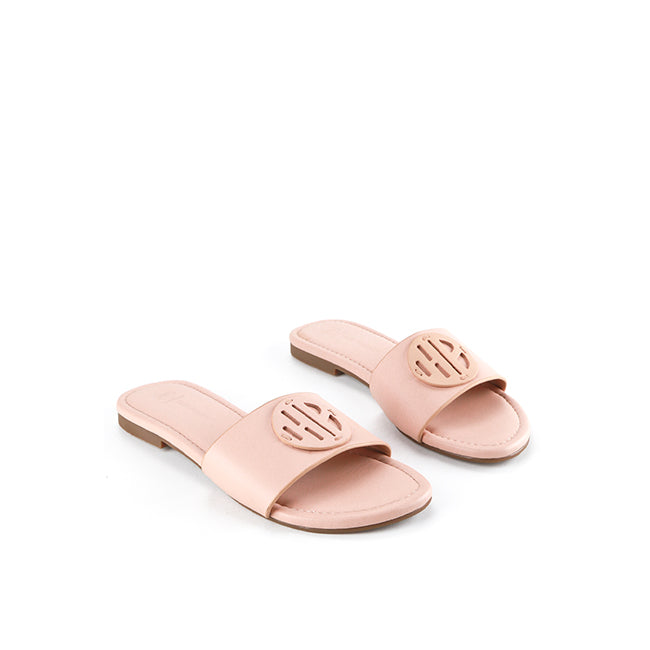 Hush Puppies Sandal Slide Wanita Jacy Isabel Slide In Nude