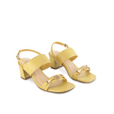 Hush Puppies Sandal Wanita Heels Brianna In Mustard