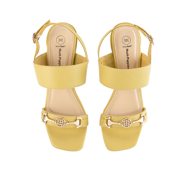 Hush Puppies Sandal Wanita Heels Brianna In Mustard