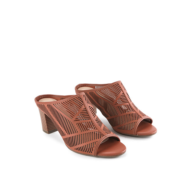Hush Puppies Sandal Heels Wanita Clarita Fabel In Tan