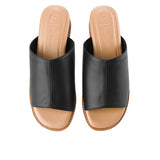 Hush Puppies Sandal Wanita Wedges Leslie In Black