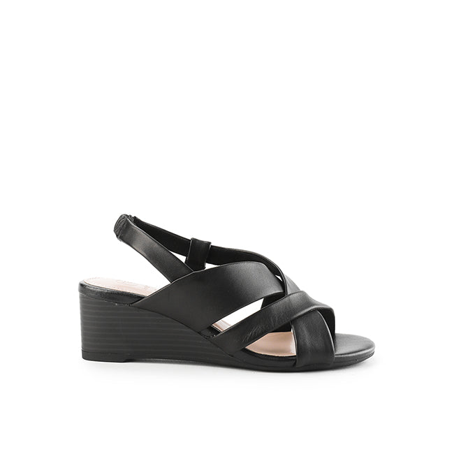 Hush Puppies Sandal Wedges Wanita Marion Fox In Black