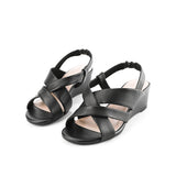 Hush Puppies Sandal Wedges Wanita Marion Fox In Black