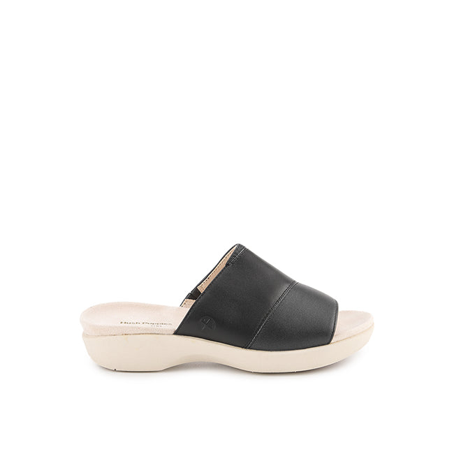 Hush Puppies Sandal Wanita Dorri Slide In Bold Black Leather