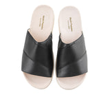 Hush Puppies Sandal Wanita Dorri Slide In Bold Black Leather