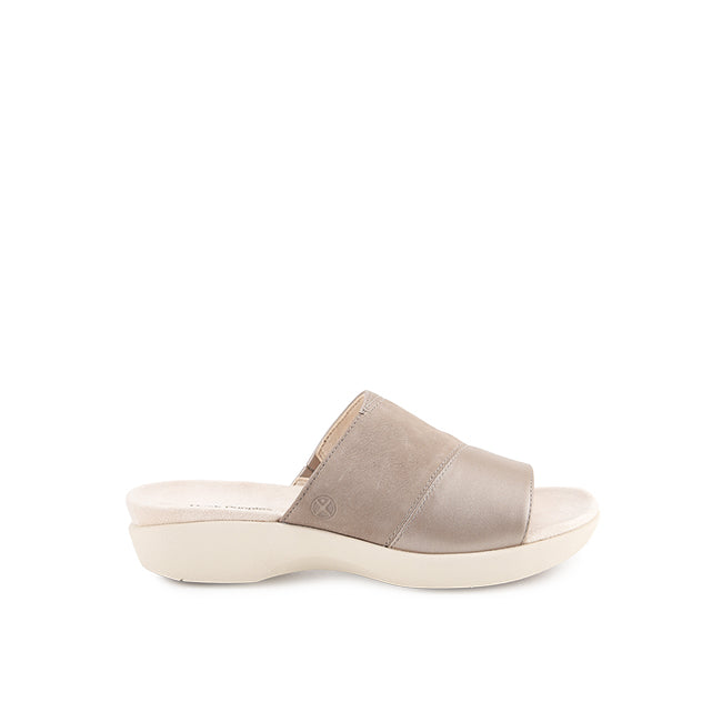Hush Puppies Sandal Wanita Dorri Slide In Vintage Grey Nubuck