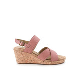 Hush Puppies Sandal Wanita Wedges Willow X Band In Cool Pink Nubuck
