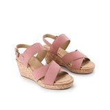 Hush Puppies Sandal Wanita Wedges Willow X Band In Cool Pink Nubuck