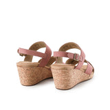 Hush Puppies Sandal Wanita Wedges Willow X Band In Cool Pink Nubuck