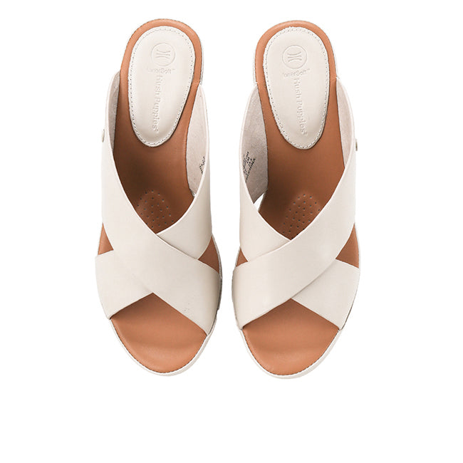 Hush Puppies Shoes Wanita Wedges Gretna Cross In Off White