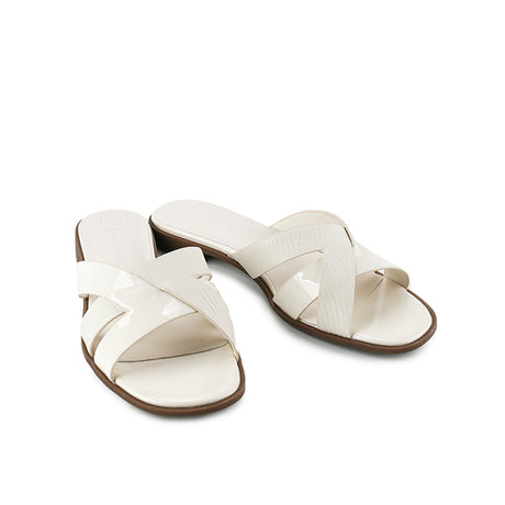 Hush Puppies Sandal Wanita Slide Kitty In Off White