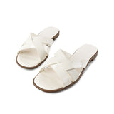 Hush Puppies Sandal Wanita Slide Kitty In Off White