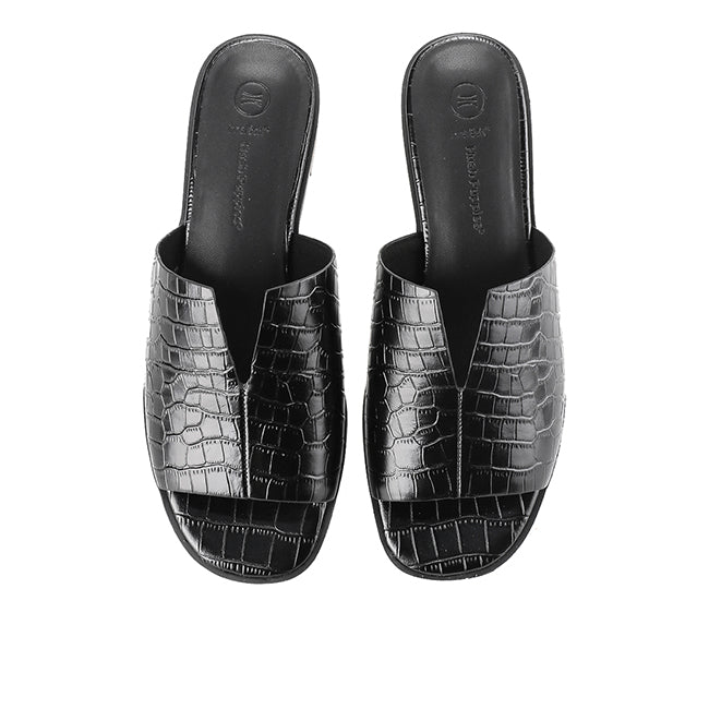 Hush Puppies Sandal Flats Wanita Salsa Coco In Black