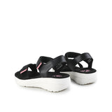 Hush Puppies Sandal Wanita Sandals Breathe Qtr Strap In Bold Black Leather