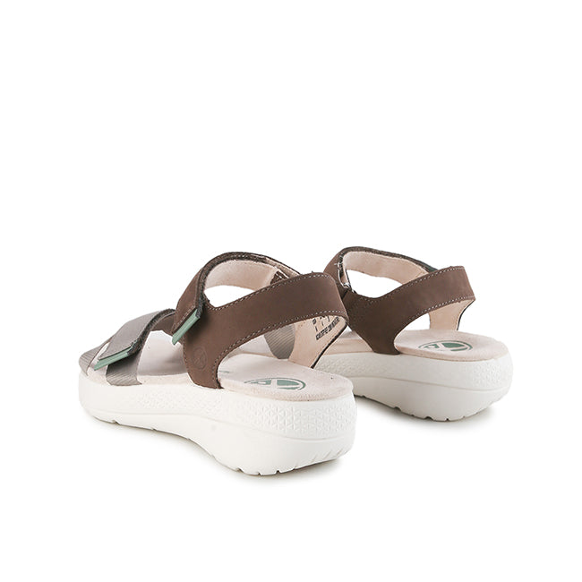Hush Puppies Sandal Wanita Sandals Breathe Qtr Strap In Vintage Grey Nubuck