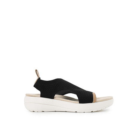 Hush Puppies Wanita Sling Back Breathe Knit Sandal In Black