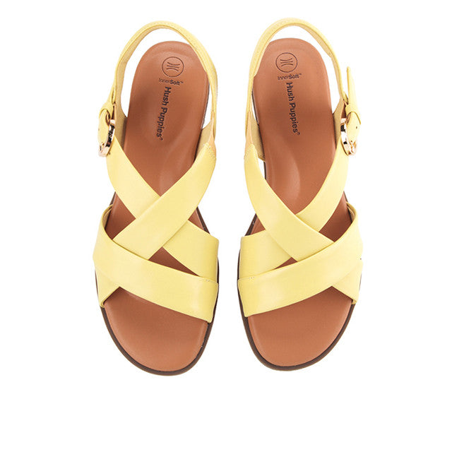 Hush Puppies Sandal Wanita Straps Jolly Ankle Strap In Yellow