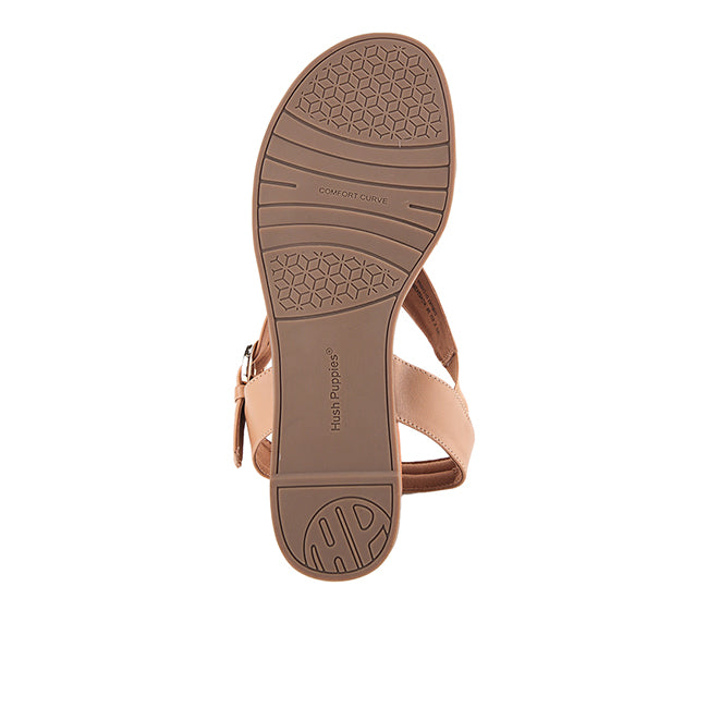 Hush Puppies Sandal Wanita Straps Jolly Ankle Strap In Brown