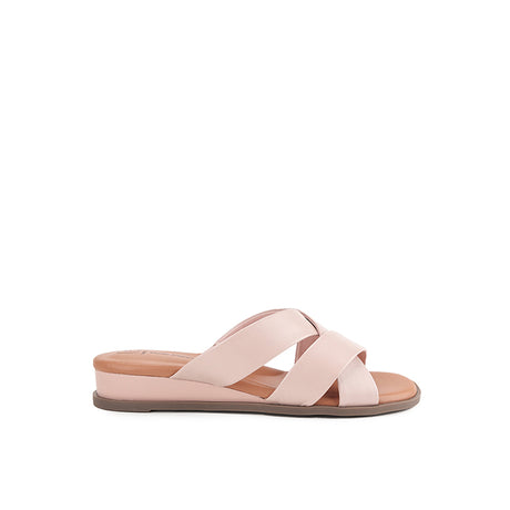 Hush Puppies Sandal Wanita Flats Jolly Cross In Pink