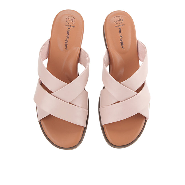 Hush Puppies Sandal Wanita Flats Jolly Cross In Pink
