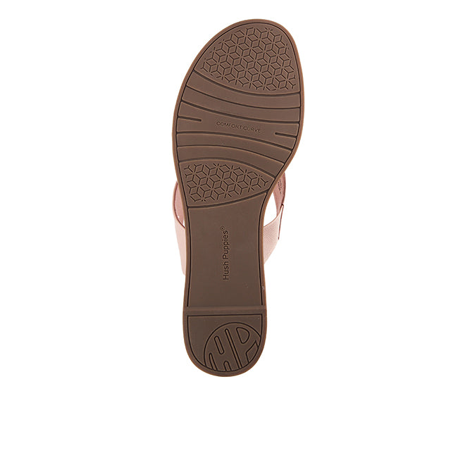 Hush Puppies Sandal Wanita Flats Jolly Cross In Pink