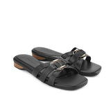 Hush Puppies Sandal Wanita Flats Lenna Carl In Black