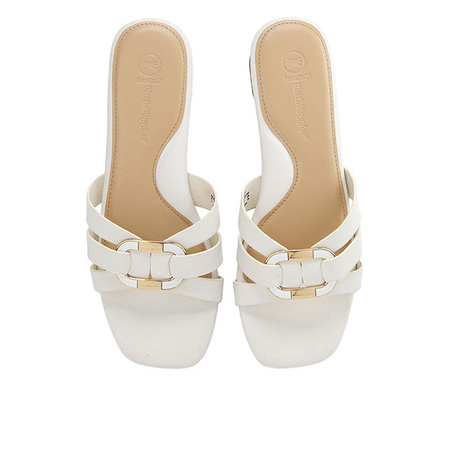 Hush Puppies Sandal Wanita Flats Lenna Carl In White