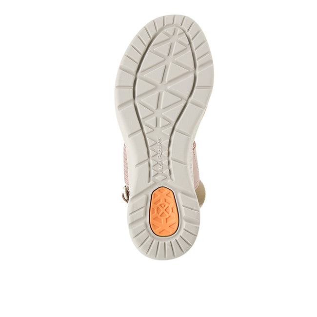 Hush Puppies Women Strap Breathe Gore Sandal In Warm Taupe Leather