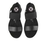 Hush Puppies Women Strap Breathe Gore Sandal In Bold Black Leather