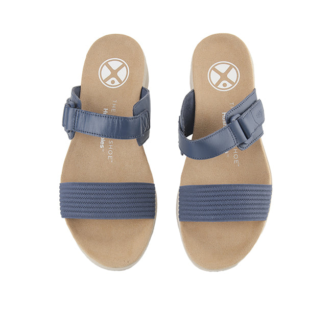 Hush Puppies Women Breathe Gore Slide In Vintage Indigo Leather