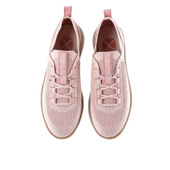 Hush Puppies Sepatu Lace Up Wanita Advance Knit Laceup In Dusty Pink Knit