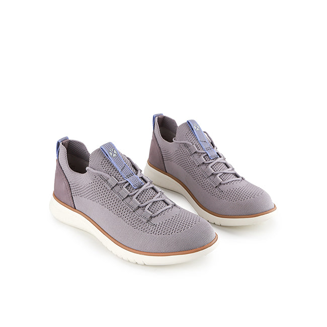 Hush Puppies Sepatu Lace Up Wanita Advance Knit Laceup In Smoke Grey Textile