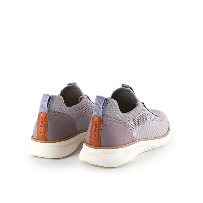 Hush Puppies Sepatu Lace Up Wanita Advance Knit Laceup In Smoke Grey Textile