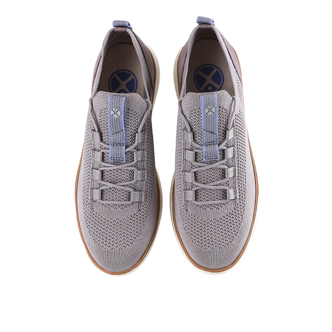 Hush Puppies Sepatu Lace Up Wanita Advance Knit Laceup In Smoke Grey Textile