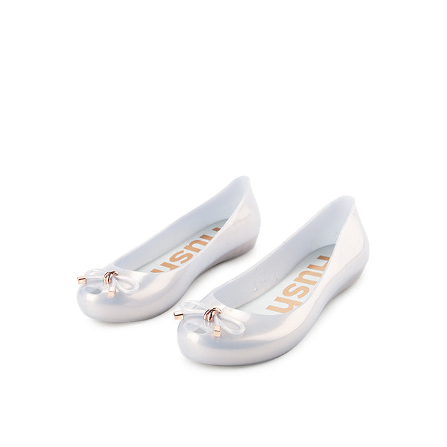 Hush Puppies Sepatu Wanita Slip On Valerina Bow In Silver