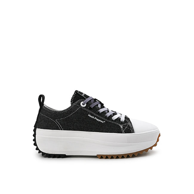 Hush Puppies Sepatu Wanita Sneakers Devyn Louisa In Black