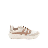 Hush Puppies Sepatu Wanita Sneakers Seventy8 Runner In Light Stone Textile