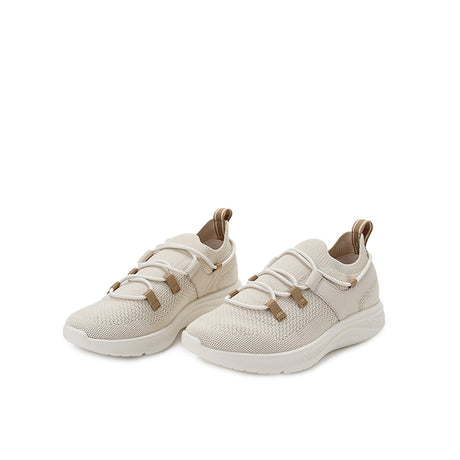 Hush Puppies Sepatu Wanita Lace Up Elevate Knit Lace In Vanilla Cream Knit