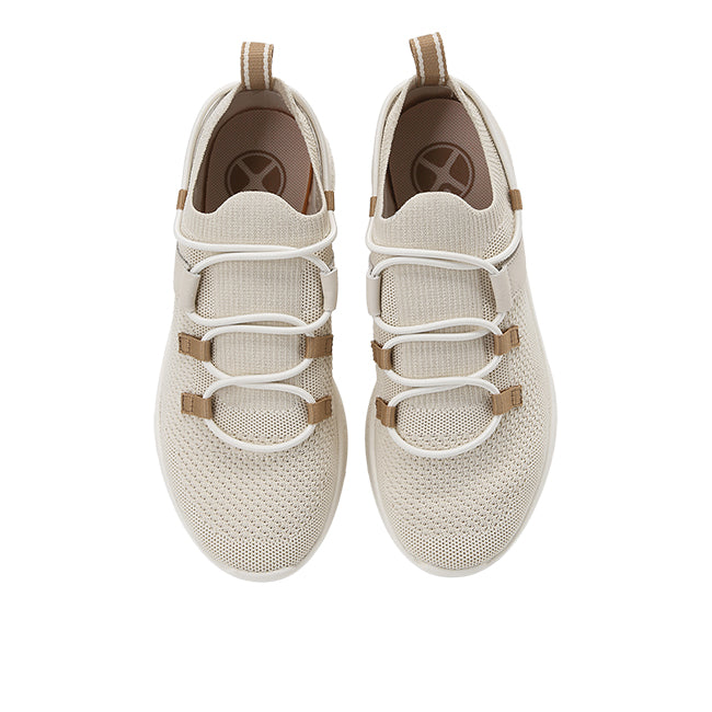 Hush Puppies Sepatu Wanita Lace Up Elevate Knit Lace In Vanilla Cream Knit