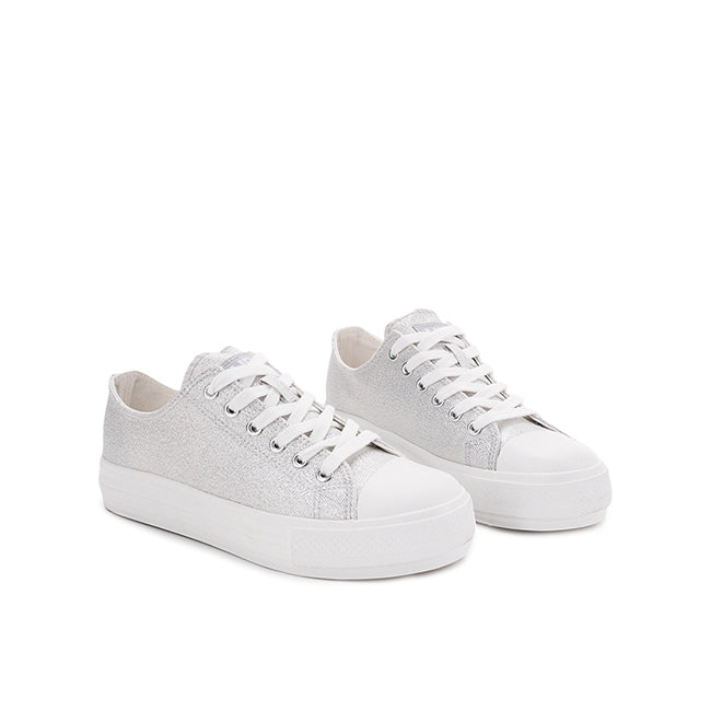 Hush Puppies Shoes Wanita Sneakers Marcella In Silver