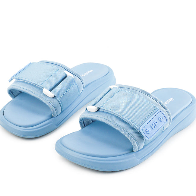 Hush Puppies Sandal Slip On Wanita Fayola Slip On In Light Blue