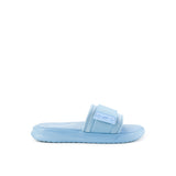 Hush Puppies Sandal Slip On Wanita Fayola Slip On In Light Blue