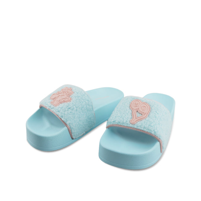 Hush Puppies Sandal Wanita Slide Kawaii Pawty In Blue