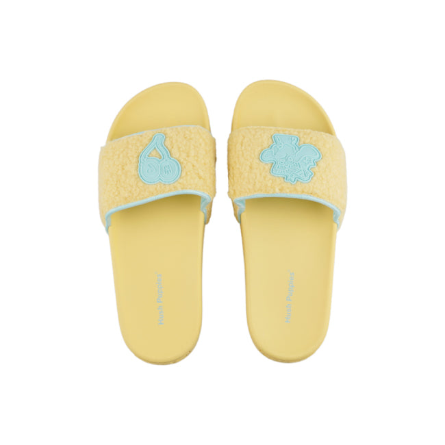 Hush Puppies Sandal Wanita Slide Kawaii Pawty In Yellow