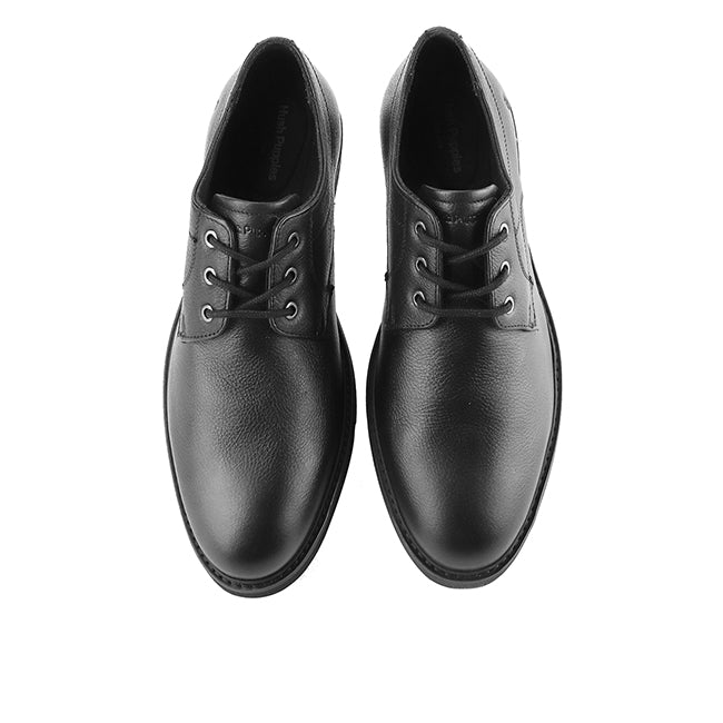 Hush Puppies Sepatu Dress Pria Detroit Pt Oxford In Black Leather