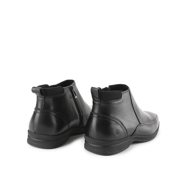 Hush Puppies Sepatu Pria Bono Claris Zip Boots In Black